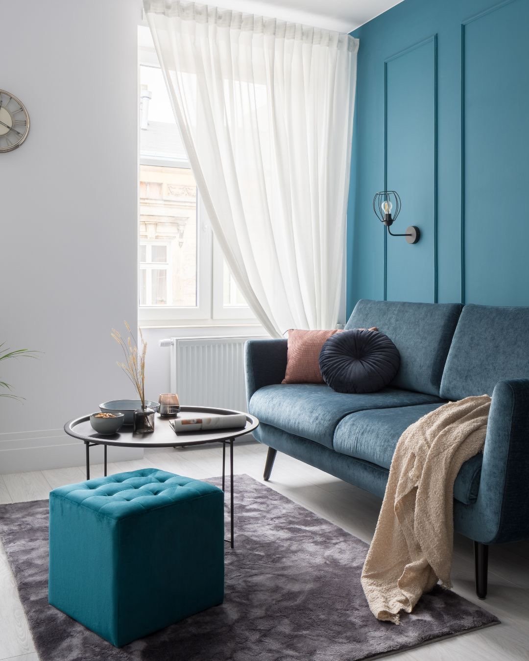 Therapy room sofa for in-person counselling sessions