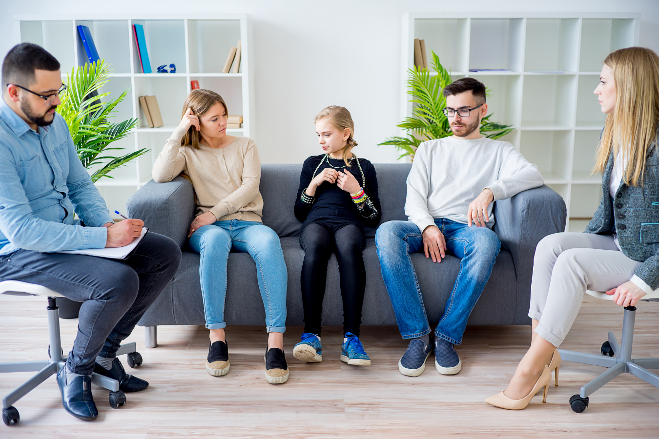 Family therapy session at Beach Haven