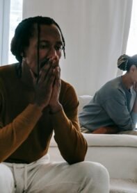A couple breaking up