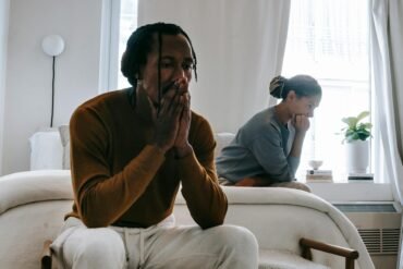 A couple breaking up