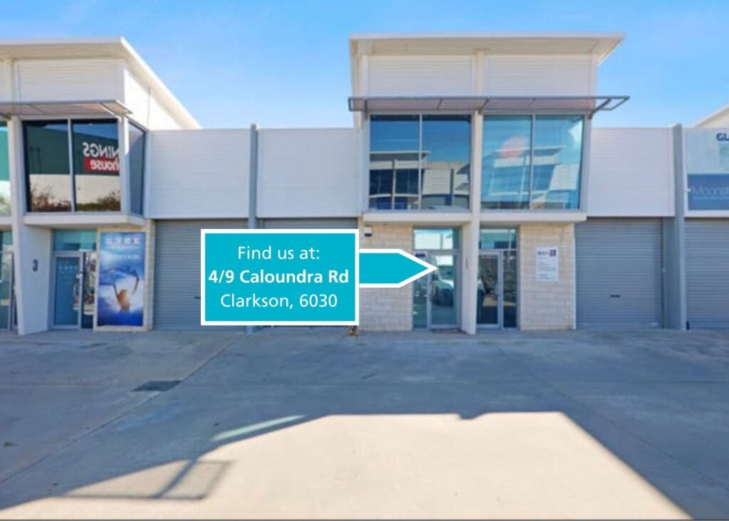 Front of The Beach Haven Counselling offices at 4/9 Caloundra Road, Clarkson, WA, 6030