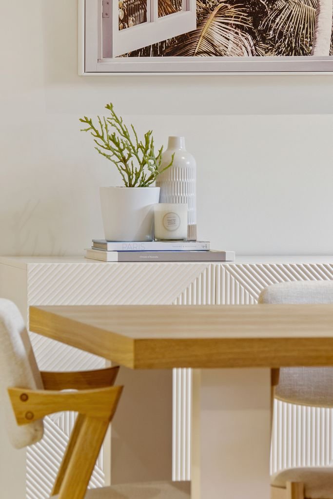 Minimalist decoration with a table and chairs at The Beach Haven counselling in Clarkson